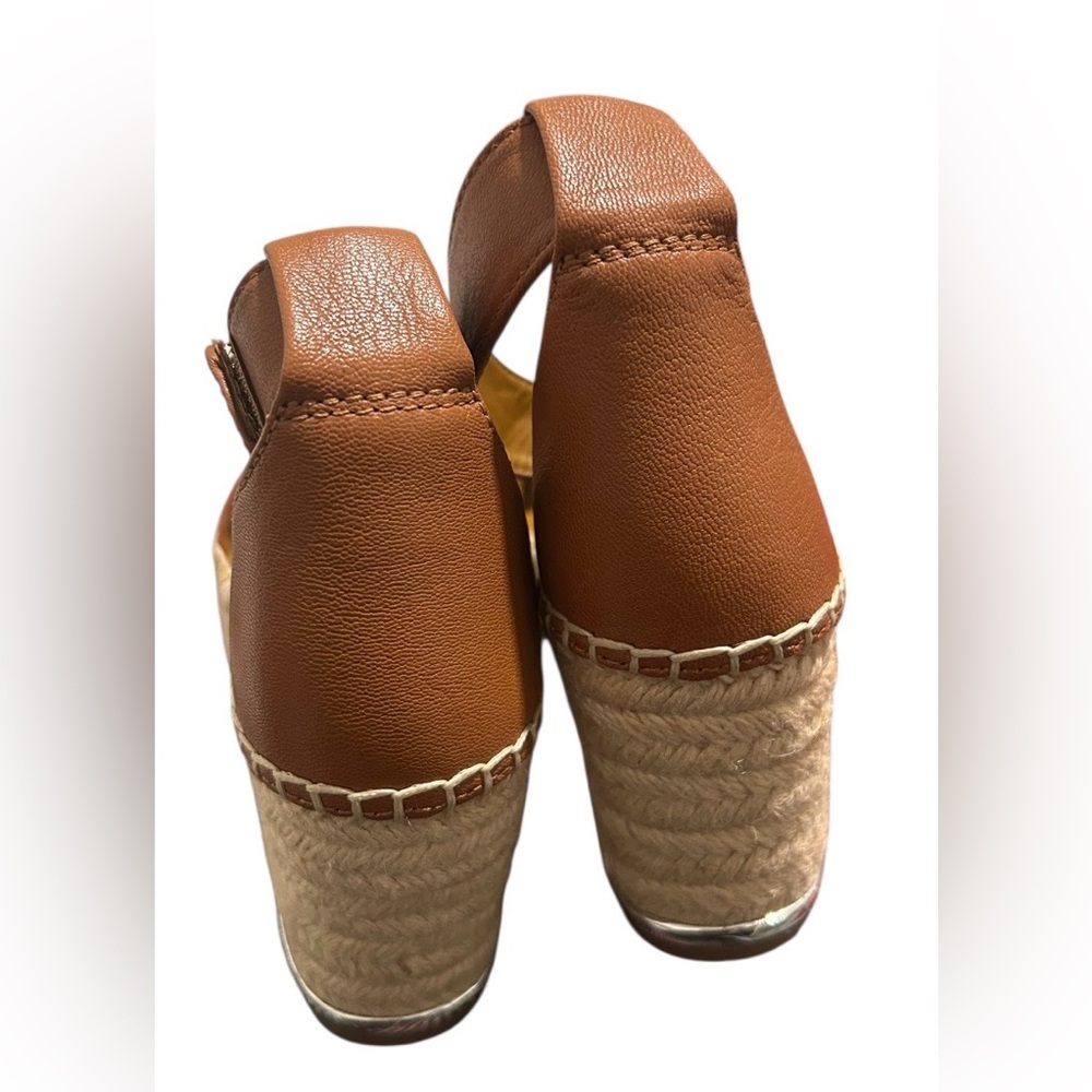 Franco Sarto Brown Platform Sandals - Picture 2 of 10
